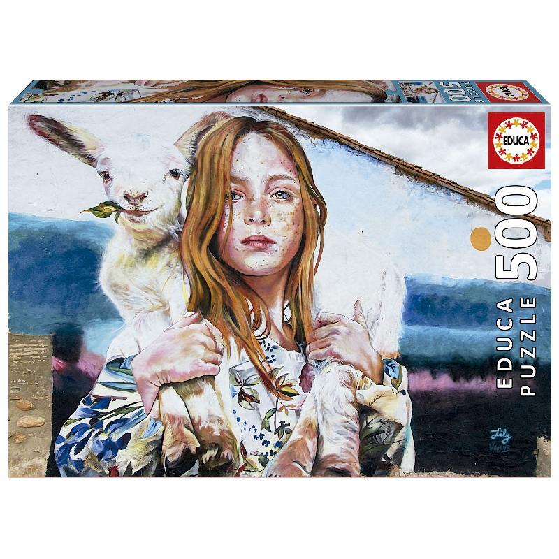 PUZLE EDUCA 500 LA PASTORA LILY BRICK