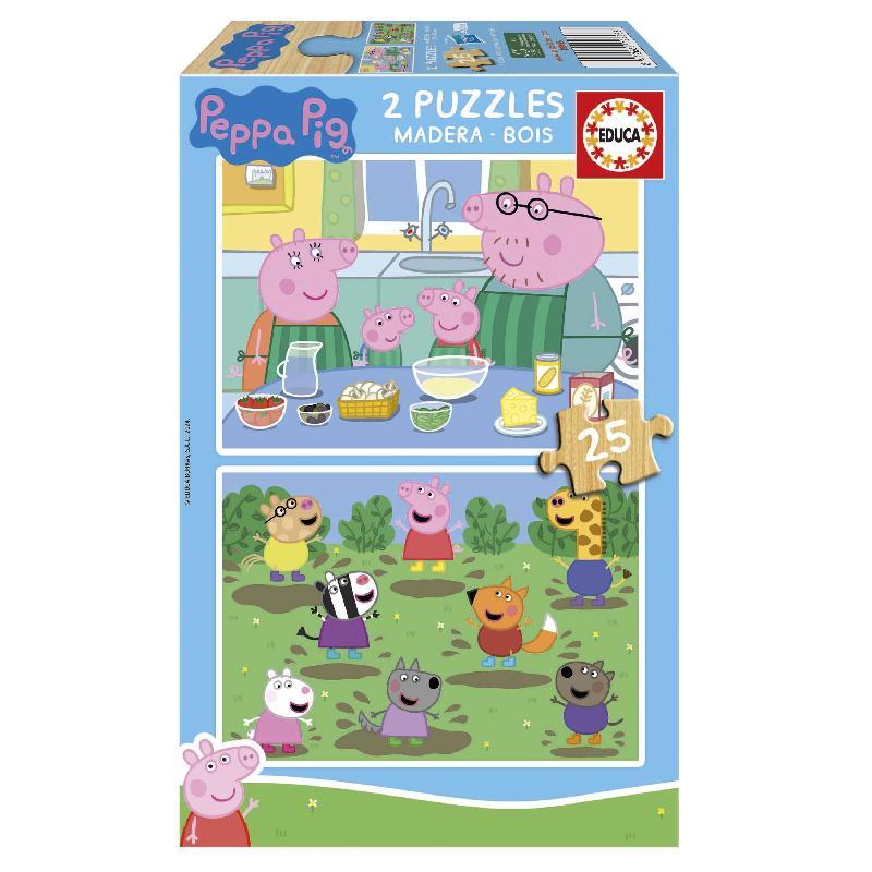 PUZLE EDUCA PEPPA PIG 2X25PCS