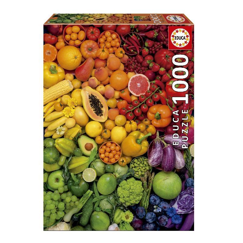 PUZLE EDUCA 1000 VITAMINAS DE COLORES