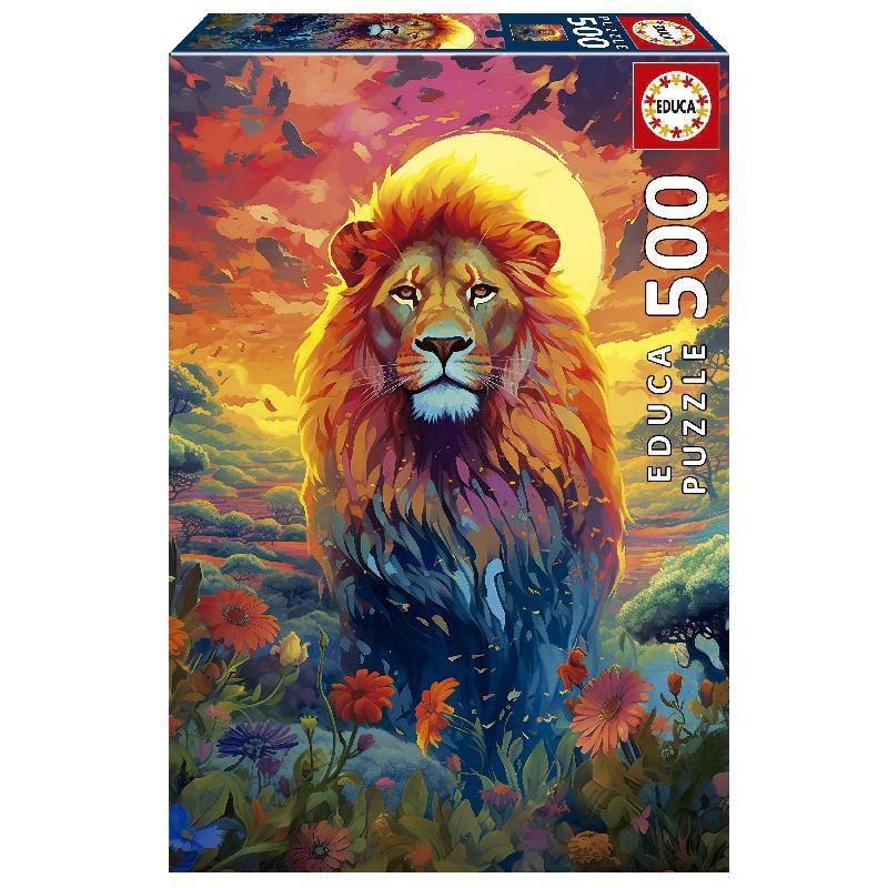 PUZLE EDUCA 500 MIRADA MAJESTUOSA LEON
