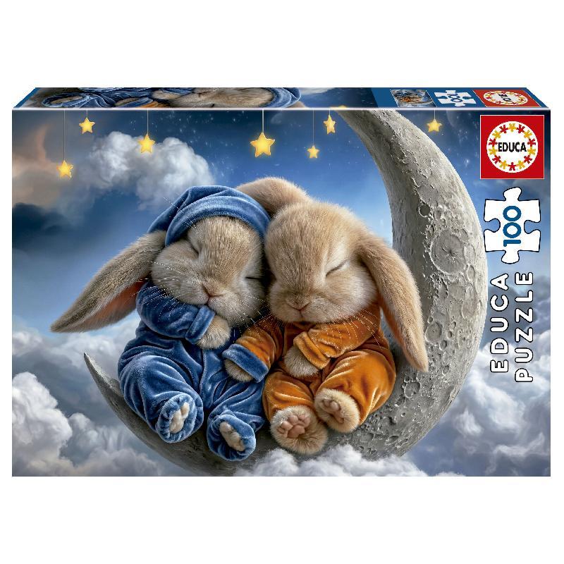 PUZLE EDUCA 100 SUEÑOS DE CONEJITOS