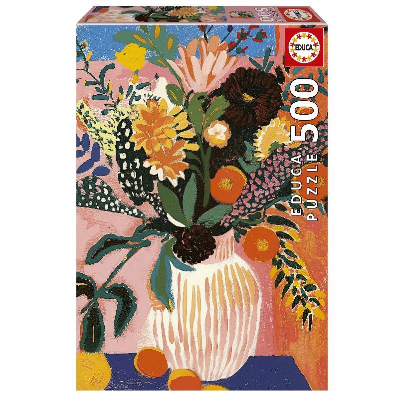 PUZLE EDUCA 500 FLOR BOHO
